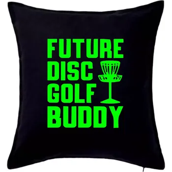 Polštář Future disc golf buddy - Polštář 50x50 - 50x50 - Včetně výplně ( Černá )