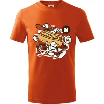 Chlapecké oblečení Hotdogátor - Tričko dětské bavlněné - 146 cm/10 let ( Oranžová )