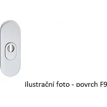 Dveřní kování PŘÍDAVNÁ ROZETA TWIN HARMONIE DEF DI 8550 (F4), Otvor na cylindrickou vložku PZ, Twin E (nerez matná)