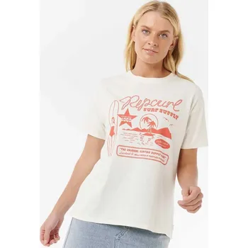 Tričko Rip Curl SURF SUPPLY RELAXED TEE Bone velikost M