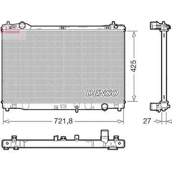 Chladič motoru Chladič, chlazení motoru DENSO DRM50153