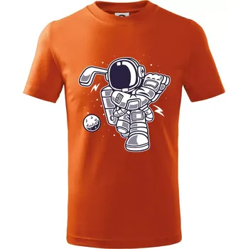 Chlapecké tričko Florbalátor - Tričko dětské bavlněné - 146 cm/10 let ( Oranžová )