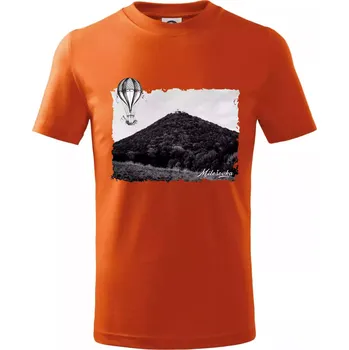 Chlapecké oblečení Retro Milešovka - Tričko dětské bavlněné - 158 cm/12 let ( Oranžová )