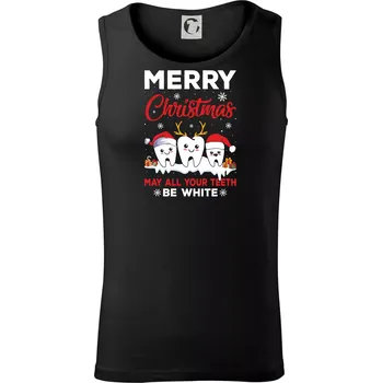Merry Christmas teeth be white - Tílko pánské Core - XL ( Černá )