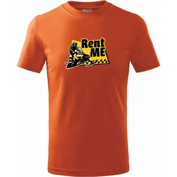 Chlapecké oblečení Skútr Rent me - Tričko dětské bavlněné - 122 cm/6 let ( Oranžová )