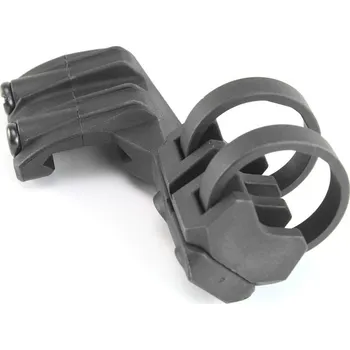 Airsoft FMA Polymerová montáž na svítilnu na RIS lištu - PRAVÁ, černá