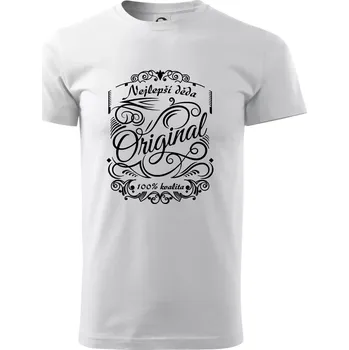 Pánské tričko Vintage nejlepší deda 100% kvalita - Triko extra velké (5-8XL) - 8XL ( Bílá )