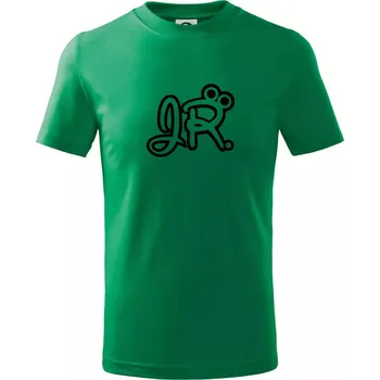 Mr, Mrs a Jr rodinná trička - Tričko dětské bavlněné - 98 cm / 2 roky ( Středně zelená )