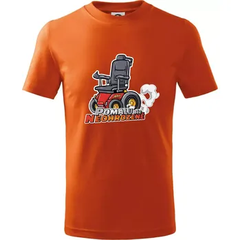 Pomalu, ale neohroženě - Tričko dětské bavlněné - 158 cm/12 let ( Oranžová )
