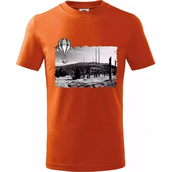 Chlapecké tričko Retro Blatný vrch - Tričko dětské bavlněné - 158 cm/12 let ( Oranžová )
