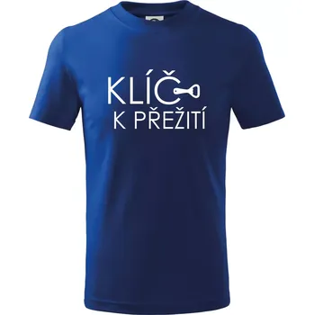 Chlapecké tričko Klíč k přežití otvírák - Tričko dětské bavlněné - 98 cm / 2 roky ( Královská modrá )