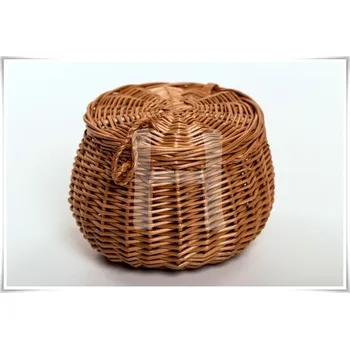 Úložný box Proutěný košík s víkem 002