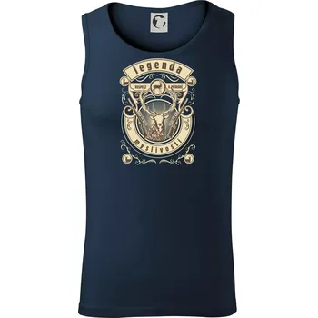 Legenda myslivosti jelen - Tílko pánské Core - XL ( Námořní modrá (velmi tmavá - téměř černá) )