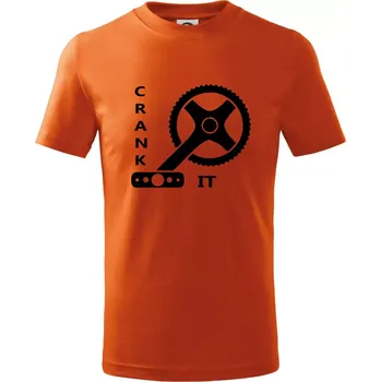 Chlapecké tričko Crank it - Tričko dětské bavlněné - 122 cm/6 let ( Oranžová )