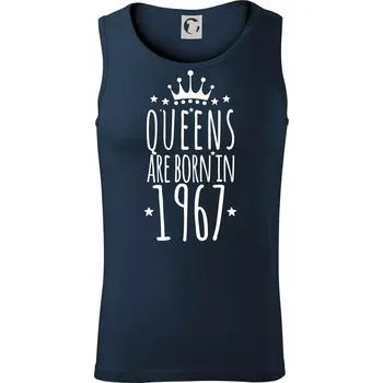 Queens are born in 1967 - Tílko pánské Core - M ( Námořní modrá (téměř černá) )