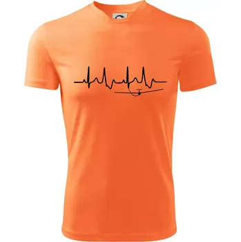 Chlapecké oblečení EKG kluzák - Dětské triko sportovní (dresovina) - 122 cm/6 let ( Neon mandarine )