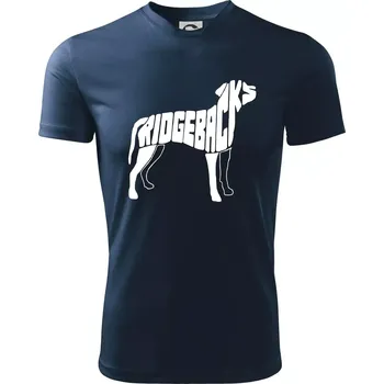 Chlapecké tričko Ridgeback - Dětské triko sportovní (dresovina) - 134 cm/8 let ( Námořní modrá (velmi tmavá - téměř černá) )