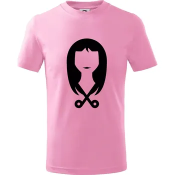 Chlapecké tričko Dámská kadeřnice - Tričko dětské bavlněné - 158 cm/12 let ( Růžová )