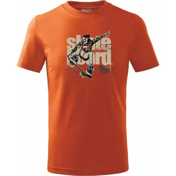 Skate bad boy maskáč - Tričko dětské bavlněné - 146 cm/10 let ( Oranžová )
