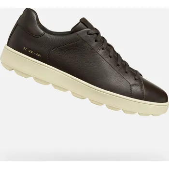 Pánská móda Geox Pánské Tmavě hnědé pánské tenisky Geox Spherica ECUB-1 Hnědá 42 (2875532)