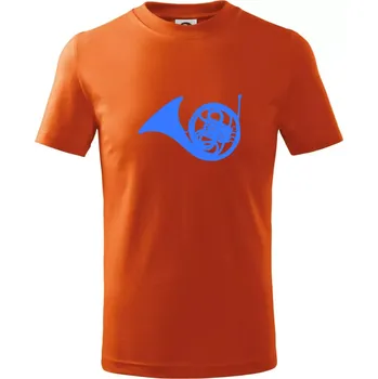 Chlapecké oblečení Blue French Horn - Tričko dětské bavlněné - 104-110cm / 3-4 roky ( Oranžová )