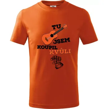 Chlapecké tričko Když koupíš kytaru - Tričko dětské bavlněné - 98 cm / 2 roky ( Oranžová )