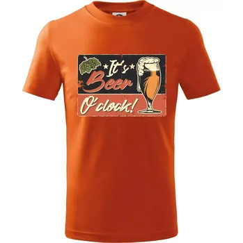 Chlapecké tričko Čas na pivo - Tričko dětské bavlněné - 158 cm/12 let ( Oranžová )