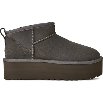 Dámská zimní obuv Semišové sněhule UGG Classic Ultra Mini Platform, 41, šedá, 90X