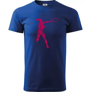 Pánské tričko Tenistka klikihaky - Triko extra velké (5-8XL) - 6XL ( Královská modrá )