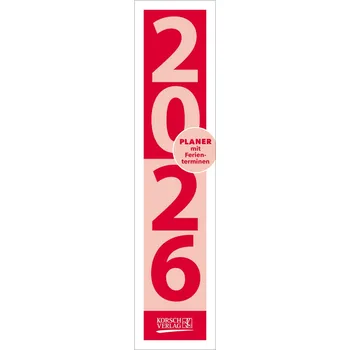 Streifenplaner Compact Rot 2026 - Korsch Verlag
