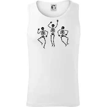 Tancující kostlivci - Tílko pánské Core - M ( Bílá )
