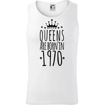 Queens are born in 1970 - Tílko pánské Core - 2XL ( Bílá )