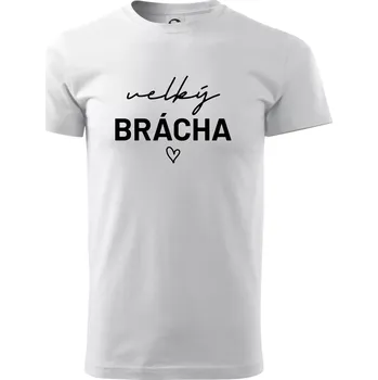 Pánské tričko Velký brácha - nápis na prsou - Triko extra velké (5-8XL) - 7XL ( Bílá )