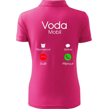 Voda volá - Polokošile dámská Pique Polo - 2XL ( Purpurová )