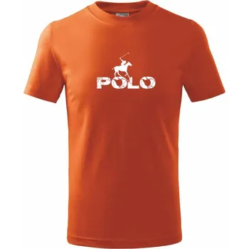 Chlapecké tričko Polo blesk - Tričko dětské bavlněné - 104-110cm / 3-4 roky ( Oranžová )
