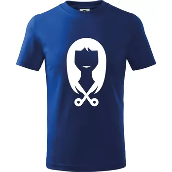 Chlapecké tričko Dámská kadeřnice - Tričko dětské bavlněné - 98 cm / 2 roky ( Královská modrá )