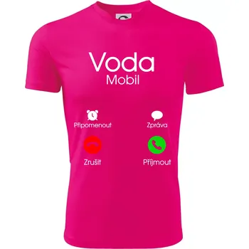 Voda volá - Dětské triko sportovní (dresovina) - 146 cm/10 let ( Neon Pink )