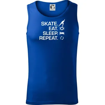 Eat sleep skate - lední bruslení - Tílko pánské Core - 2XL ( Královská modrá )