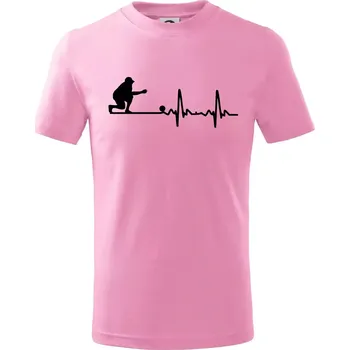 Chlapecké tričko EKG petanque - Tričko dětské bavlněné - 158 cm/12 let ( Růžová )