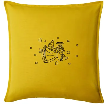 Polštář Andílek hrající - Polštář 50x50 - 50x50 - Pouze potah ( Žlutá )
