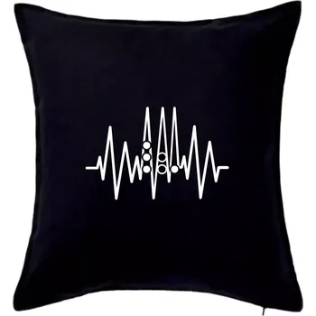 Polštář Backgammon EKG - Polštář 50x50 - 50x50 - Pouze potah ( Černá )