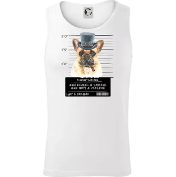 Lump a darebák francouzský buldoček - Tílko pánské Core - XL ( Bílá )