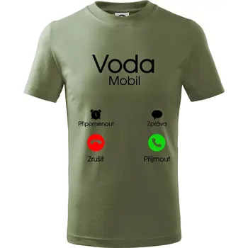 Chlapecké tričko Voda volá - Tričko dětské bavlněné - 98 cm / 2 roky ( Khaki )