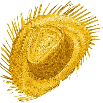 Karnevalový doplněk Žlutý slamák