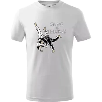 Game of Throws Judo - Tričko dětské bavlněné - 98 cm / 2 roky ( Bílá )