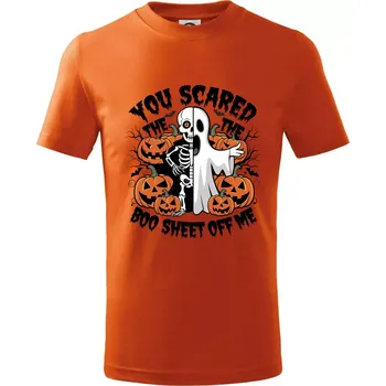 Chlapecké tričko You scared - Tričko dětské bavlněné - 146 cm/10 let ( Oranžová )