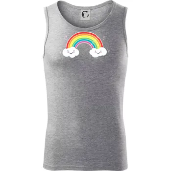 Pánské termoprádlo Veselá duha - Tílko pánské Core - S ( Tmavě šedý melír )