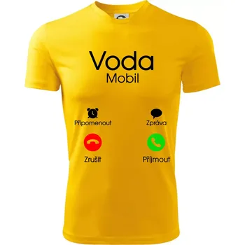 Voda volá - Dětské triko sportovní (dresovina) - 146 cm/10 let ( Žlutá )