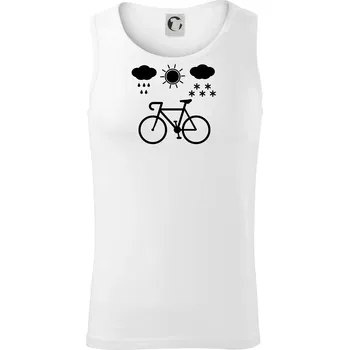 Cyklista za každého počasí - Tílko pánské Core - XL ( Bílá )