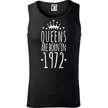 Queens are born in 1972 - Tílko pánské Core - S ( Černá )